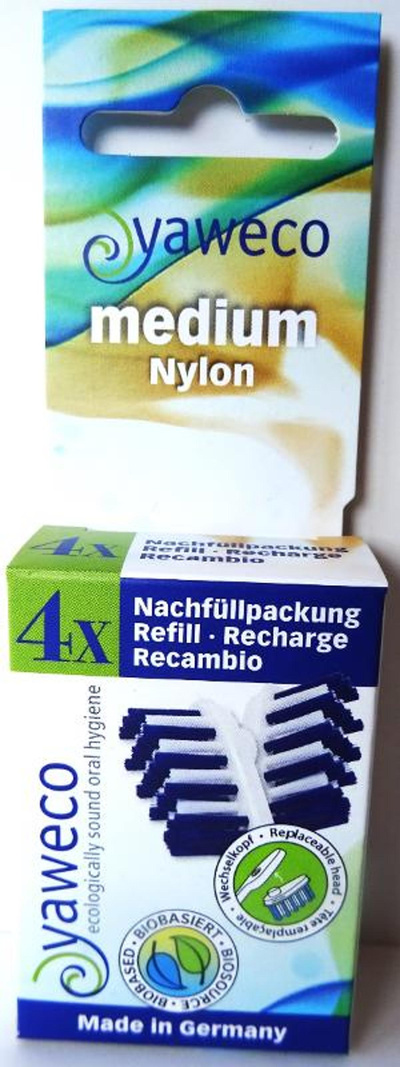 Produktfoto zu Nachfüllpack Nylonborsten medium 4 Stück