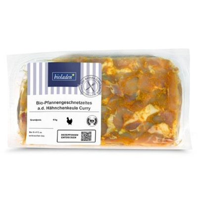 Produktfoto zu Pfannengeschnetzeltes Curry von Hähnchen ca. 300g