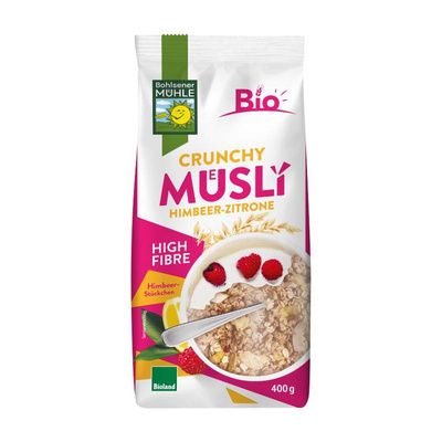 Produktfoto zu Mein Crunchy Himbeer Zitrone 400g