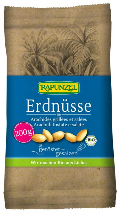 Produktfoto zu Erdnüsse geröstet & gesalzen 200g