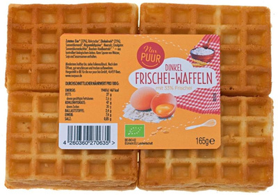 Produktfoto zu Dinkel Frischeiwaffeln 165g