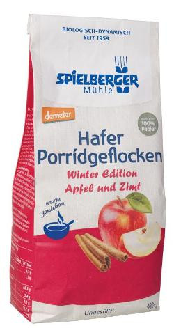 Produktfoto zu Hafer Porridge Flocken Apfel Zimt 400g