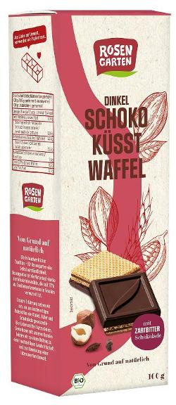 Produktfoto zu Schoko küsst Waffel Zartbitter 100g