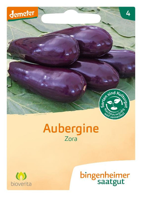 Produktfoto zu Saatgut Aubergine Zora