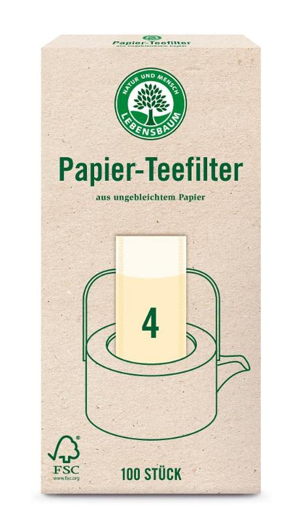 Produktfoto zu Papier Teefilter Größe 4 (100 Stück)