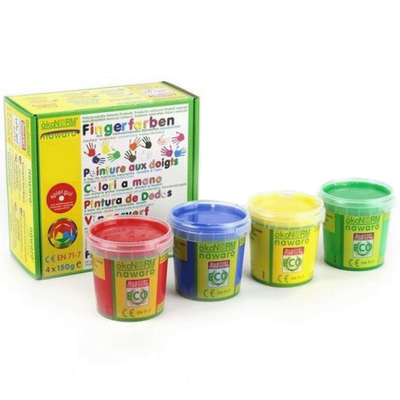 Produktfoto zu Fingerfarben 4er Set