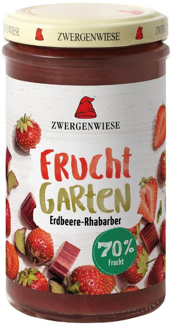 Produktfoto zu FruchtGarten Erdbeere Rhabarber 225g