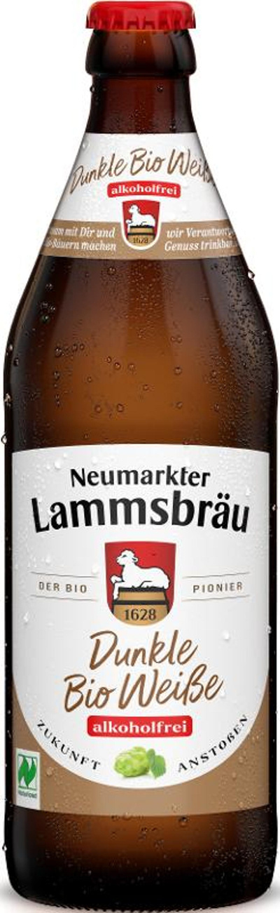 Produktfoto zu Lammsbräu Dunkle Weiße alkoholfrei 10 x 0,5l