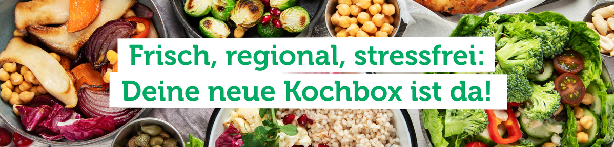 Ein Kind mit Gemüse und Daumen hoch. Text: "Freunde einladen, Vorteile sichern!"