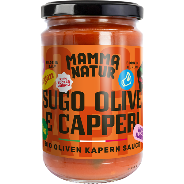 Produktfoto zu Tomatensauce mit Oliven und Kapern 280g