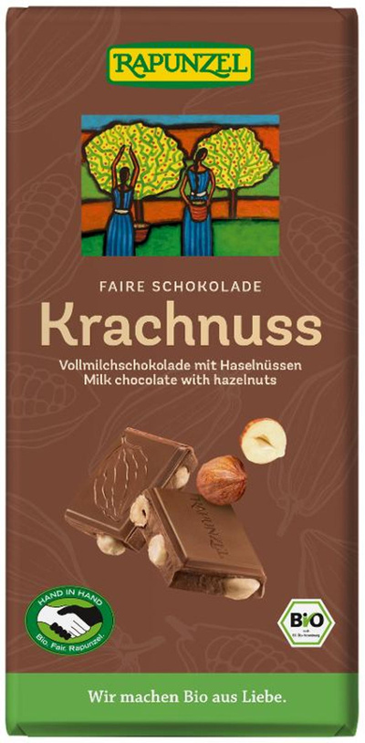Produktfoto zu Krachnuss Milchschokolade 100g