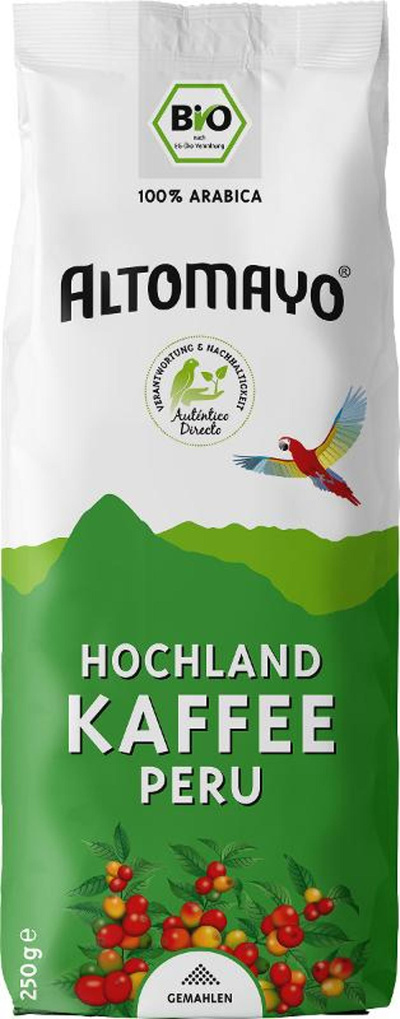 Produktfoto zu Hochland Kaffee Peru gemahlen 250g