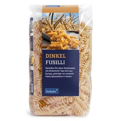 Produktfoto zu Dinkel Fusilli hell 500g