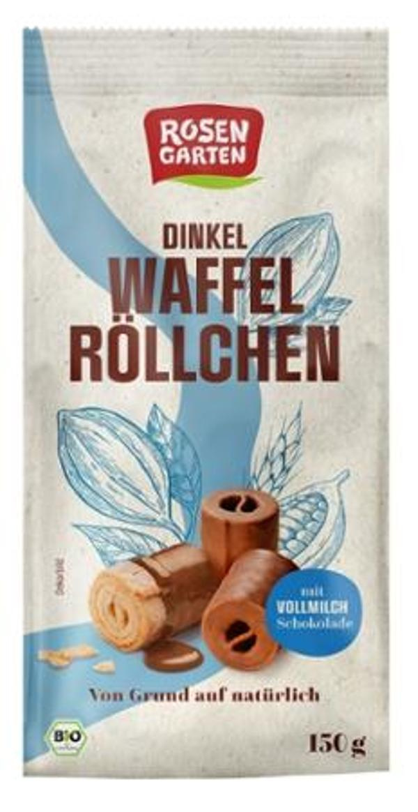 Produktfoto zu Dinkel Waffelröllchen Vollmilch 150g