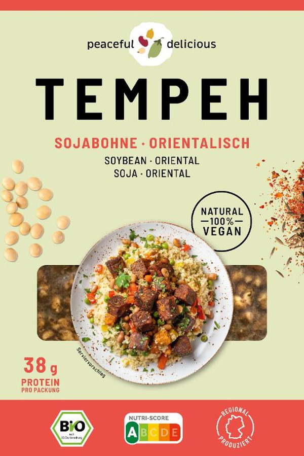 Produktfoto zu Tempeh Block Orientalische Gewürze 200g
