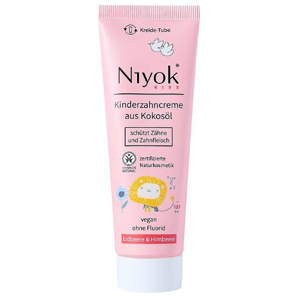 Produktfoto zu Niyok Kinderzahncreme Erdbeere Himbeere 75ml