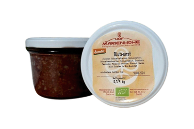 Produktfoto zu Blutwurst Marienhöhe im Glas ca. 170g