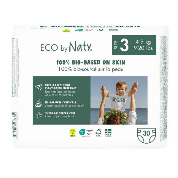 Produktfoto zu Eco by Naty Windel Gr.3 (4-9kg), 6x30 Stück