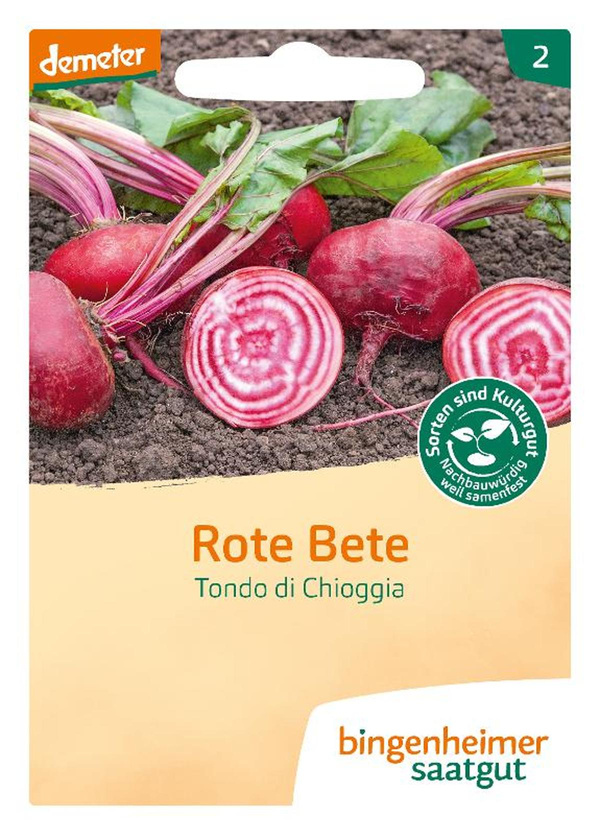 Produktfoto zu Saatgut Rote Beete Tondo di Choggia