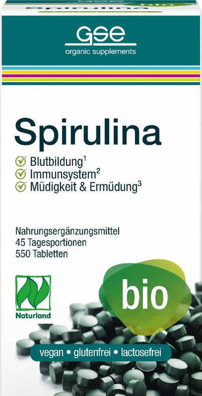 Produktfoto zu Spirulina 550 Tbl