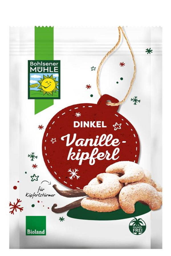 Produktfoto zu Dinkel Vanille Kipferl 125g