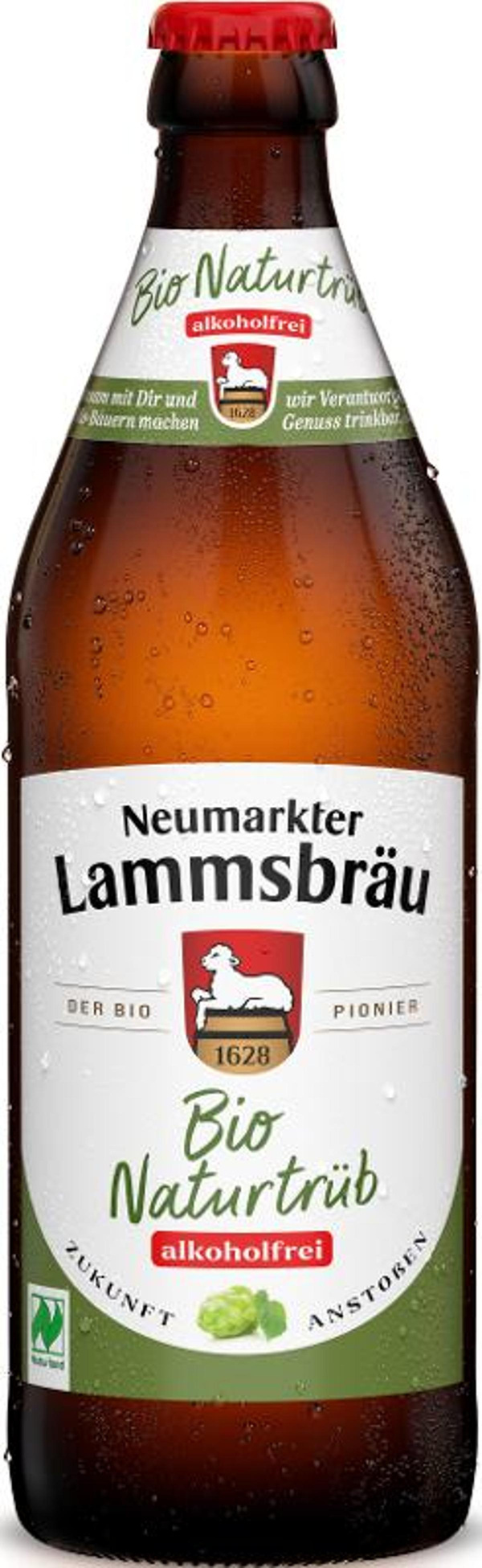 Produktfoto zu Lammsbräu Naturtrüb alkoholfrei 10 x 0,5l