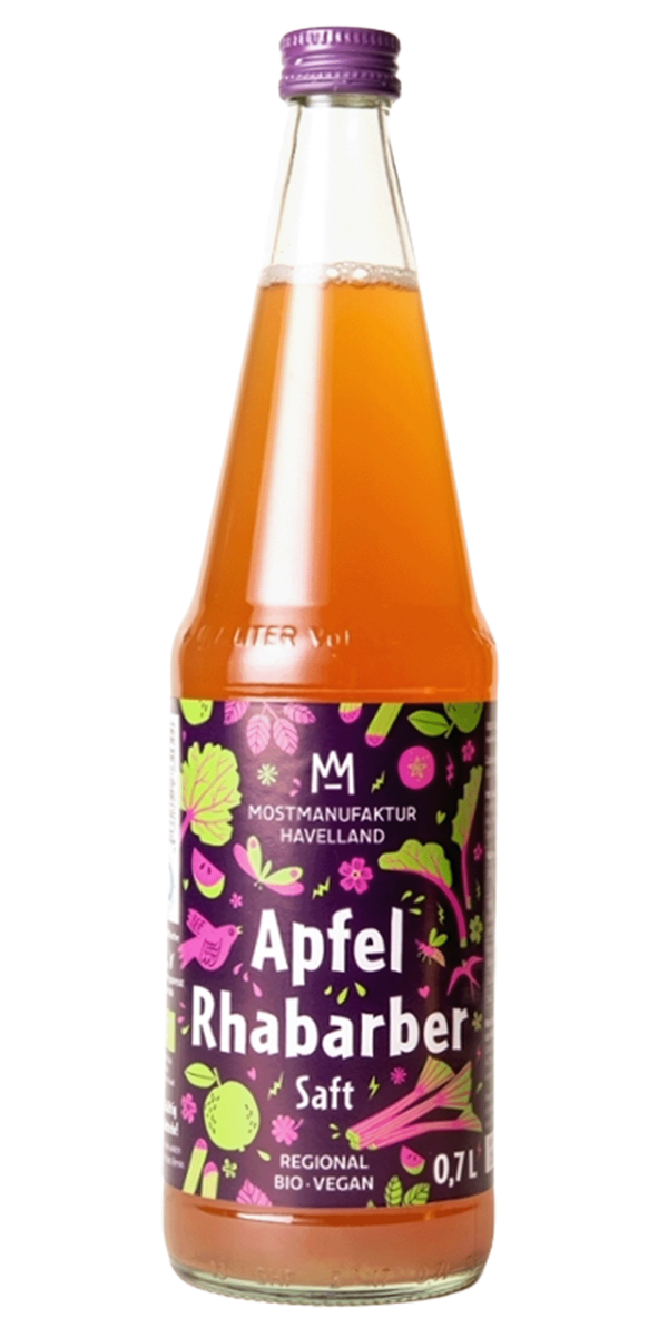 Produktfoto zu Apfel Rhabarber Saft 6 x 0,7l