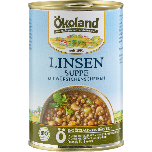 Produktfoto zu Linsensuppe mit Würstchenscheiben 400g