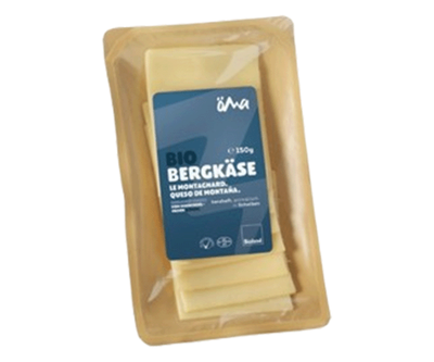 Produktfoto zu Bergkäse in Scheiben 150g