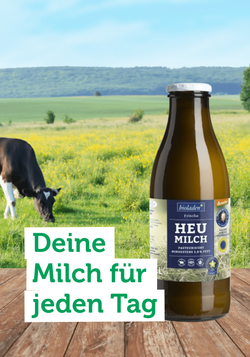 Produktfoto zu Milch von Bioladen*: Deine Milch für jeden Tag kommt auch in der praktischen Mehrwegflasche.