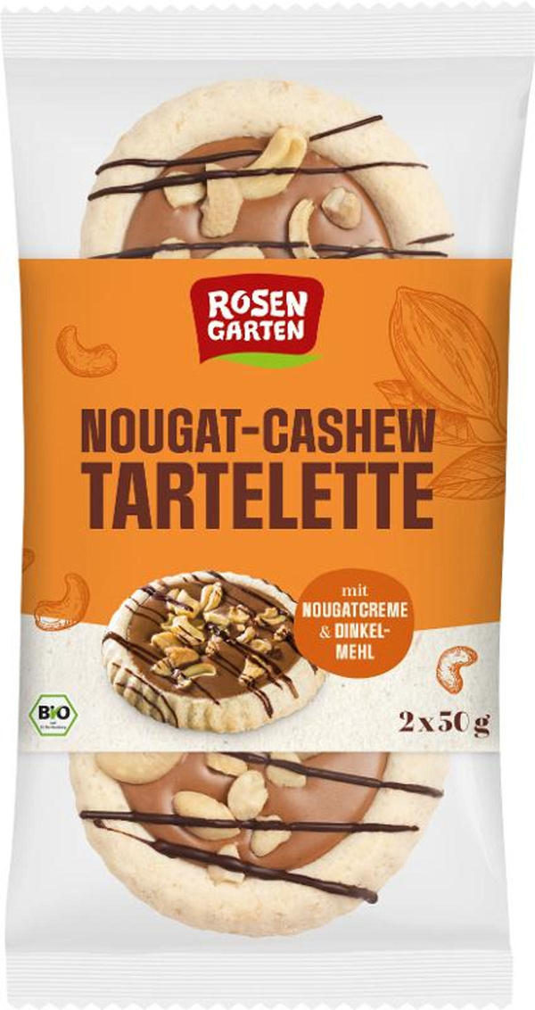 Produktfoto zu Nougat Cashew Tartelette Duo 100g
