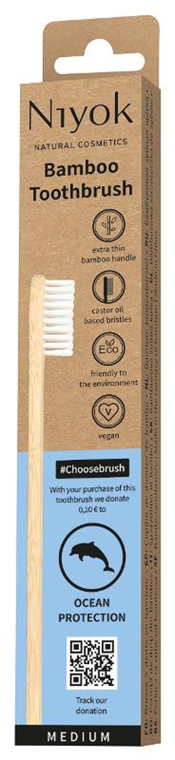 Produktfoto zu Bambus Zahnbürste Ocean Protect - mit 10cent Spende für den Meeresschutz