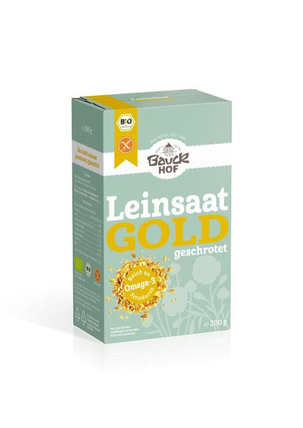 Produktfoto zu Gold Leinsaat geschrotet 200g