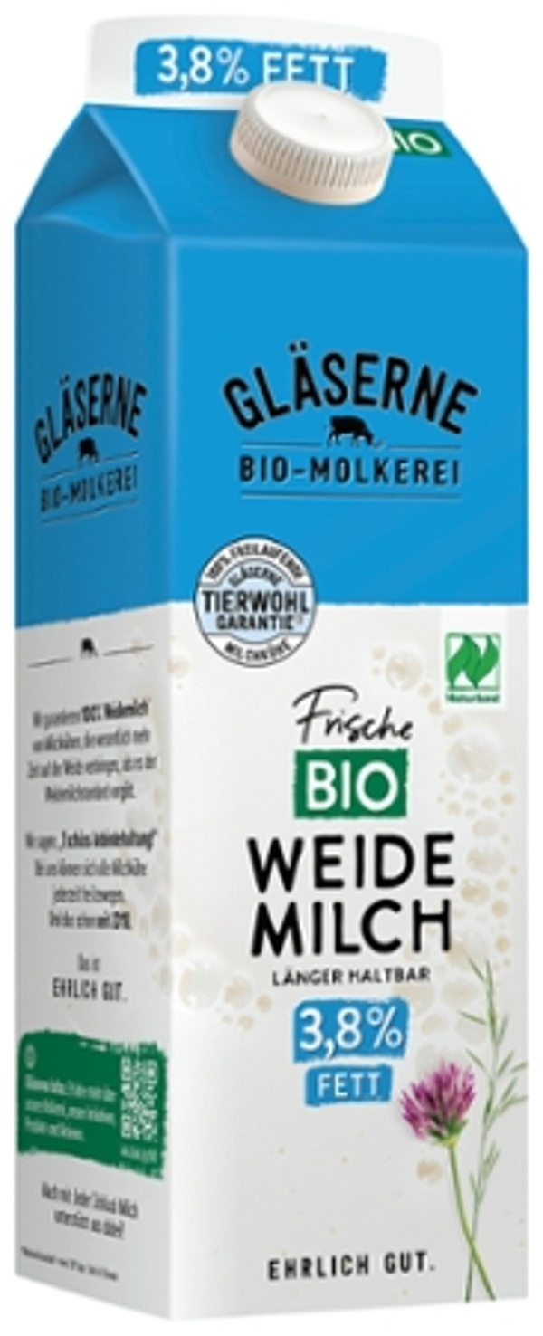 Produktfoto zu Weidemilch 3,8% 1L