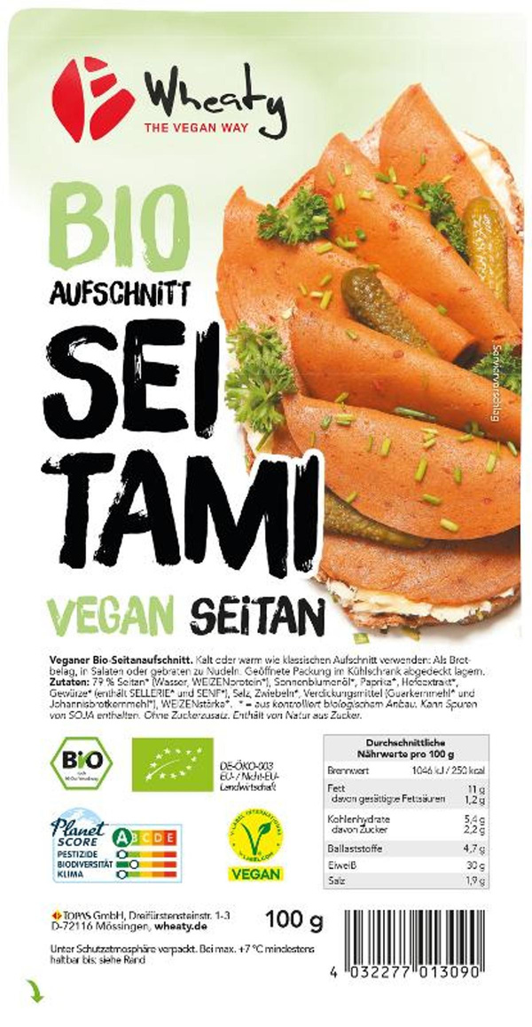 Produktfoto zu Seitami, veganer Aufschnitt 100g