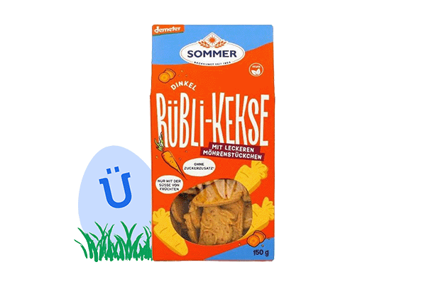 Produktfoto zu Dinkel Rübli Kekse 150g