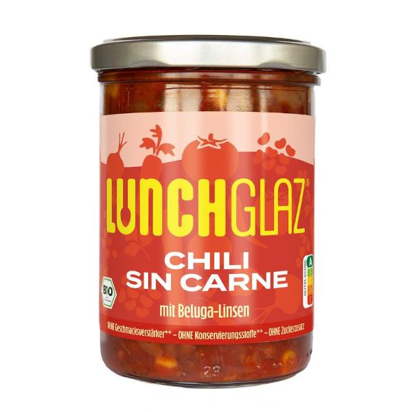 Produktfoto zu Chili sin Carne mit Beluga-Linsen 390g