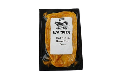 Produktfoto zu Hähnchenbrust curry, 2 Stück ca. 300g