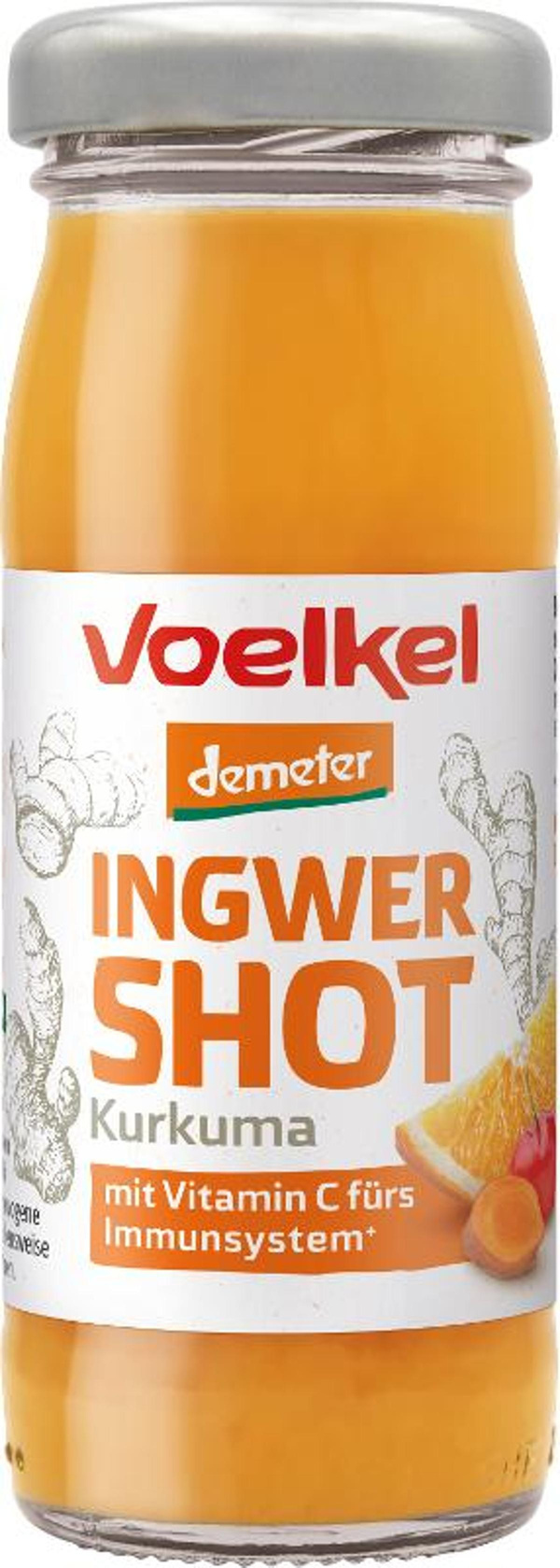 Produktfoto zu Shots Ingwer Kurkuma 8x95ml