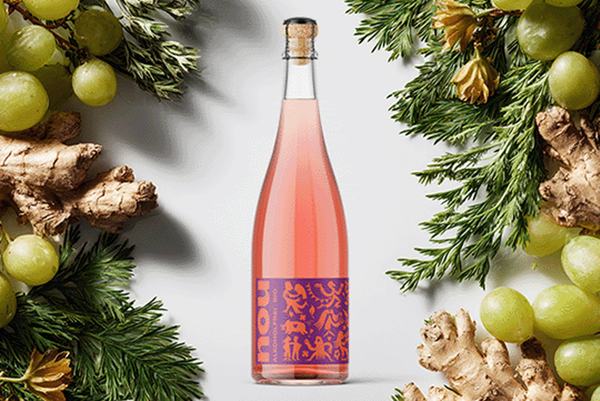 Produktfoto zu NOU rosé, alkoholfreier Fruchtsecco 0,75l
