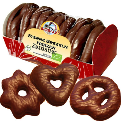 Produktfoto zu Lebkuchen Mix Zartbitter Sterne Brezeln Herzen 175g