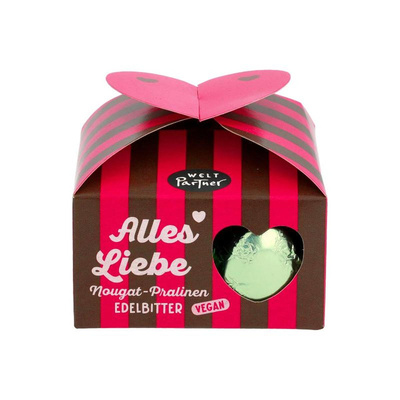 Produktfoto zu Schoko Nuss Pralinen Zartbitter Alles Liebe 84g