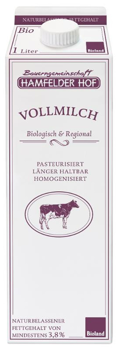 Produktfoto zu Weidemilch 3,8% 1L, Kuh & Kalb