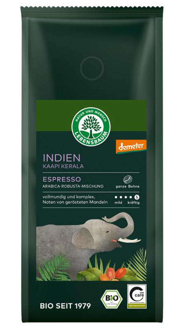 Produktfoto zu Indien Kaapi Kerala Espresso Bohnen 250g