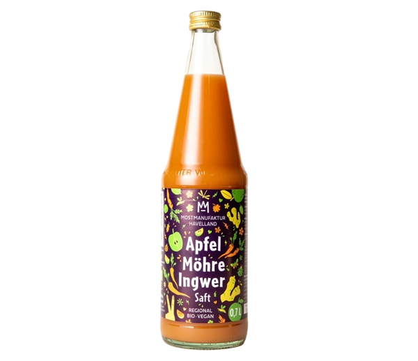 Produktfoto zu Apfel Möhre Ingwer Saft 6 x 0,7l