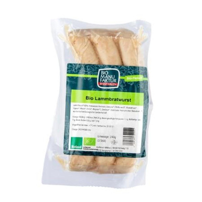 Produktfoto zu Lammbratwurst 240g (3 Stück)