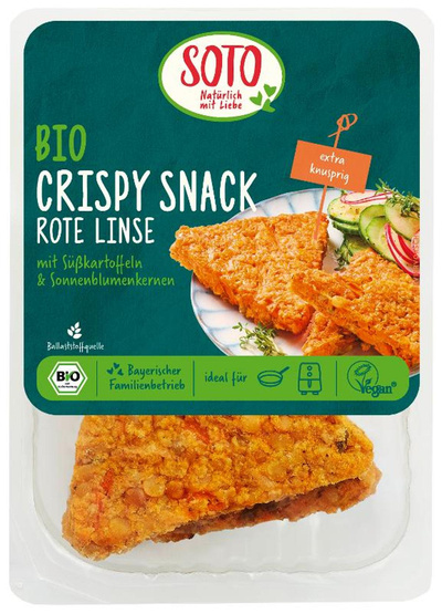 Produktfoto zu Crispy Snack Rote Linse 200g