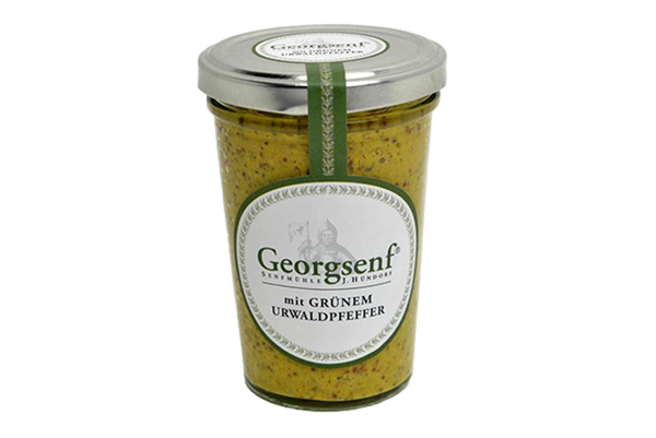 Produktfoto zu Georgsenf mit grünem Urwaldpfeffer 160ml