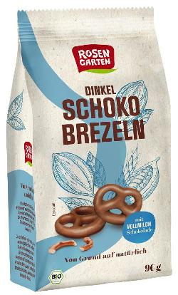 Produktfoto zu Dinkel Schoko Brezeln Vollmilch 90g