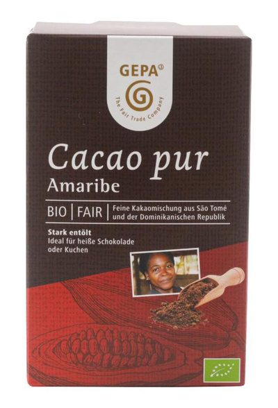 Produktfoto zu Kakaopulver Amaribe stark entölt 125g